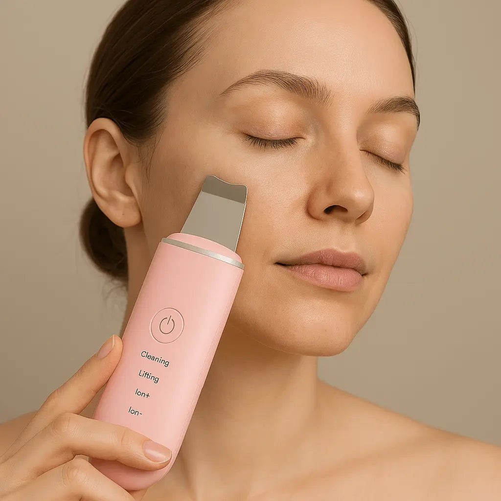 ClearGlow™ Ultrasonic Skin Scrubber | Deep Pore Cleanser & Blackhead Remover