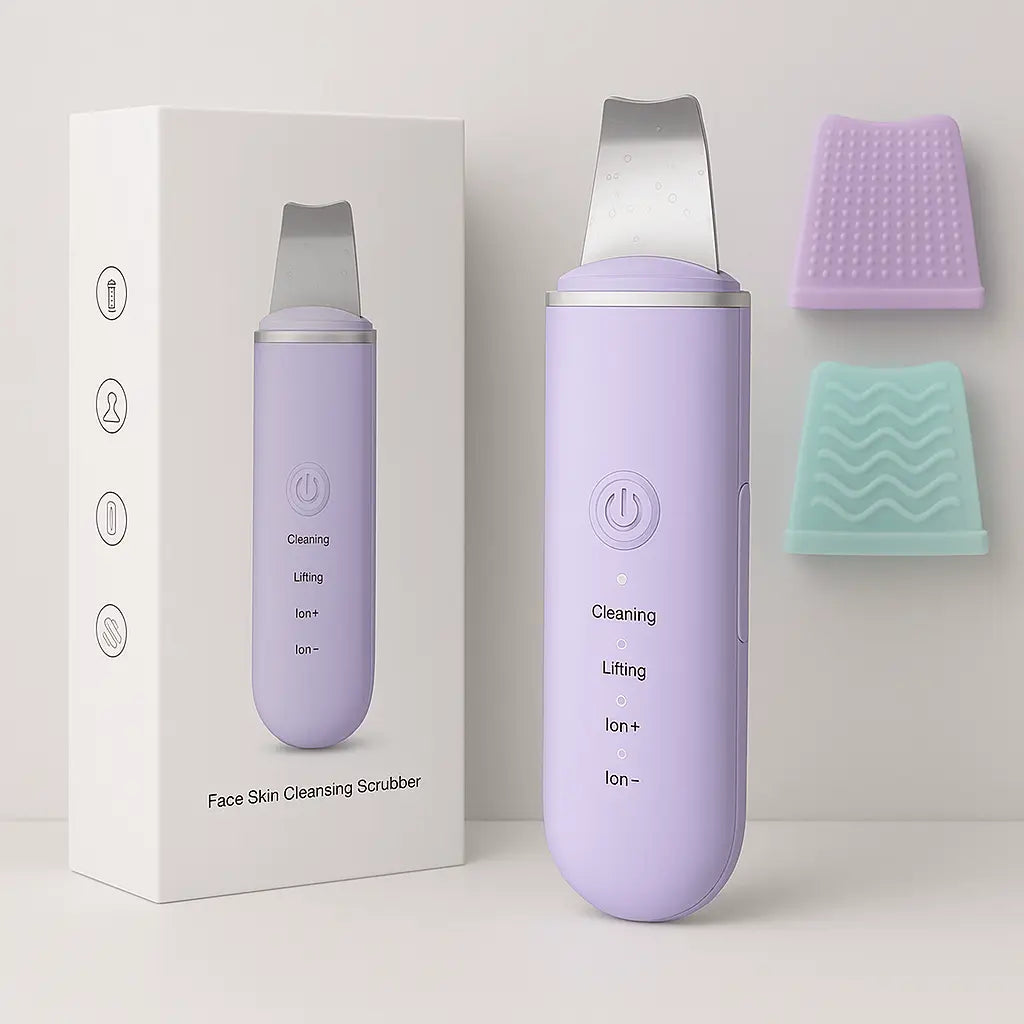 ClearGlow™ Ultrasonic Skin Scrubber | Deep Pore Cleanser & Blackhead Remover
