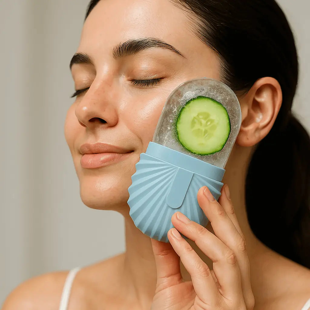 FrostGlow™ Reusable Ice Roller | De-Puff, Brighten & Soothe Skin Naturally