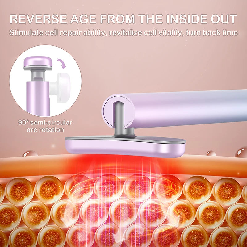GlowWand™ 4-in-1 Facial Massager with Red Light Therapy & EMS Microcurrent