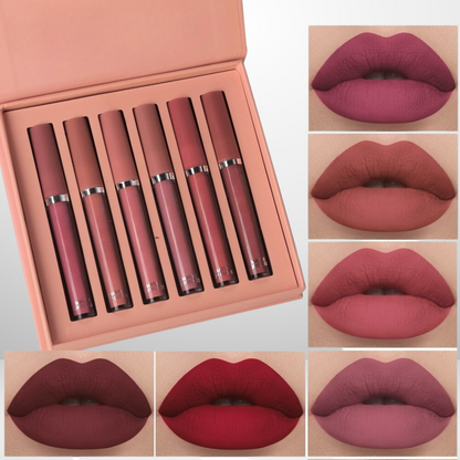 VelvetMatte™ 6-Piece Long-Lasting Liquid Lipstick Set