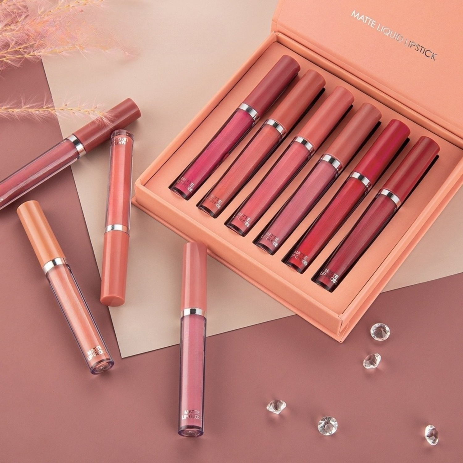 VelvetMatte™ 6-Piece Long-Lasting Liquid Lipstick Set